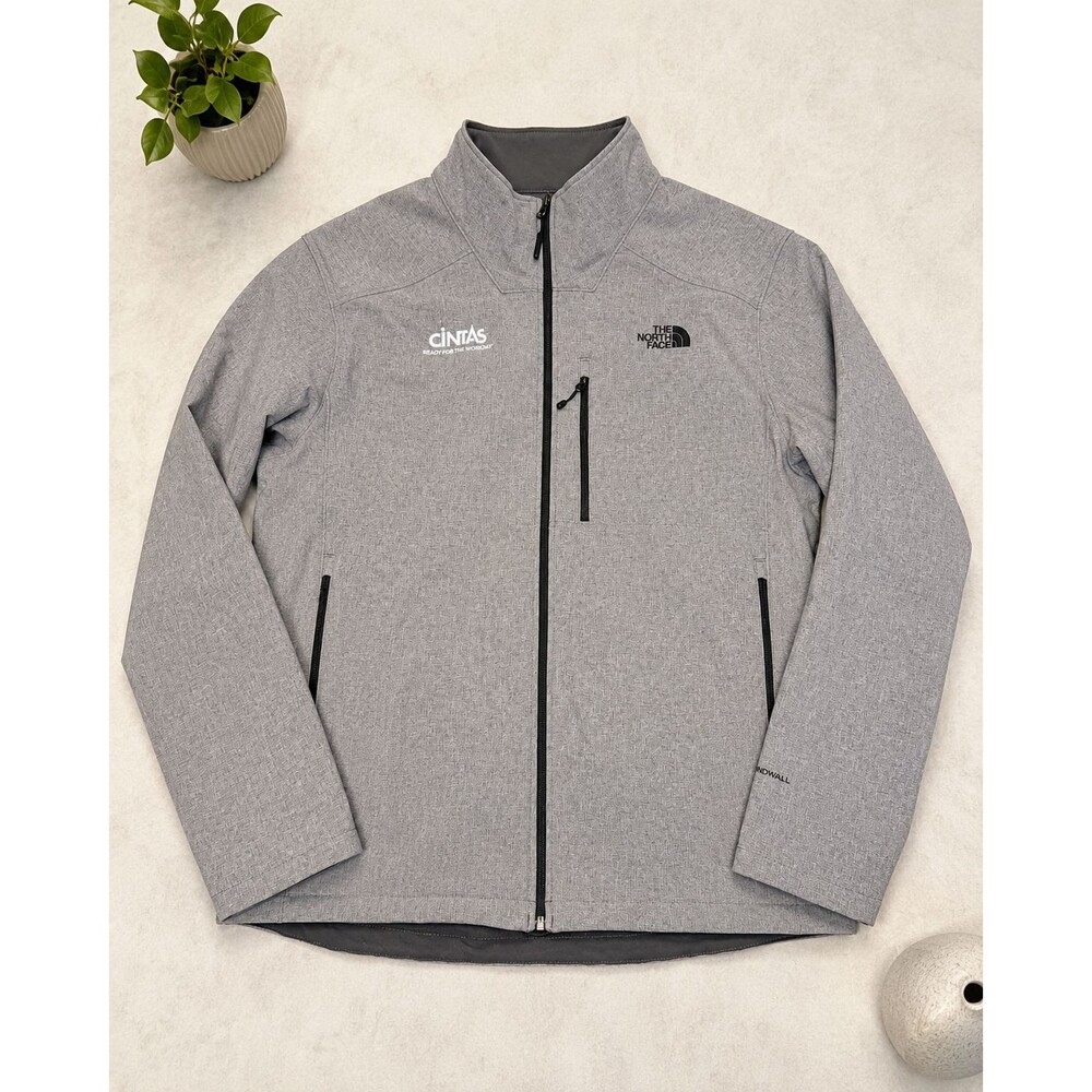 The North Face Apex Barrier WindWall Softshell Jacket Men's XL Gray Cintas